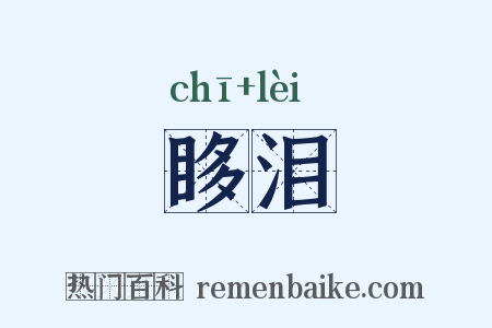 眵泪是什么意思的图片